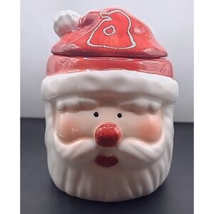 Asia Master Group 2PC Santa Claus‎ Heads Ceramic Sugar Creamer Set